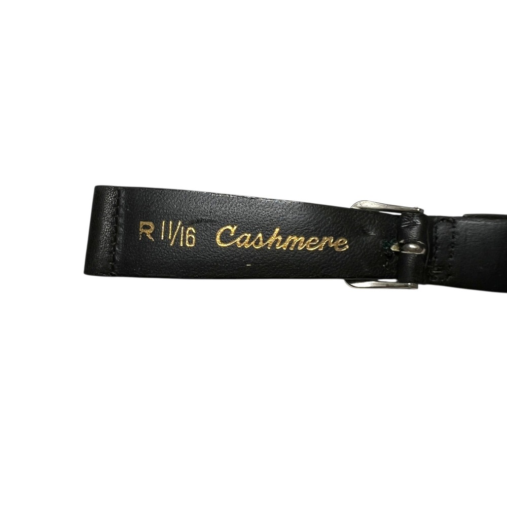 VTG NOS 50s T&L Cashmere Calfskin Leather Watch Band Men Blck 11/16 R 7 3/4" MCM